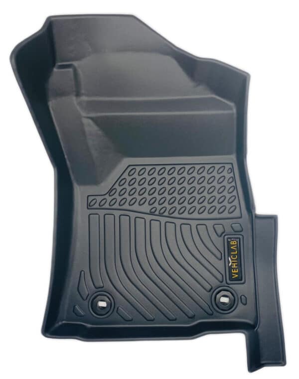 Vehiclab 3D/5D TPE All-Weather Floor Mats For Toyota Hilux Dual Cab 2016-2025 - Black, 5 Year Warranty